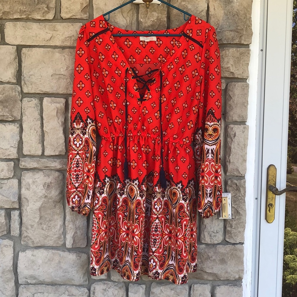 GB lace up dress
